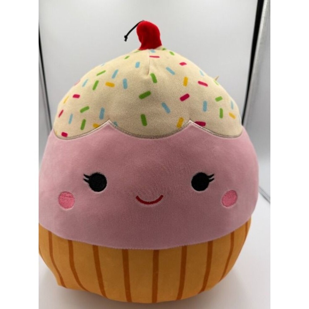 Squishmallows Official Kellytoy 14 Inch Soft Plush Squishy,  (Clara the Cupcake)